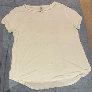 White pearl T-shirt-XL